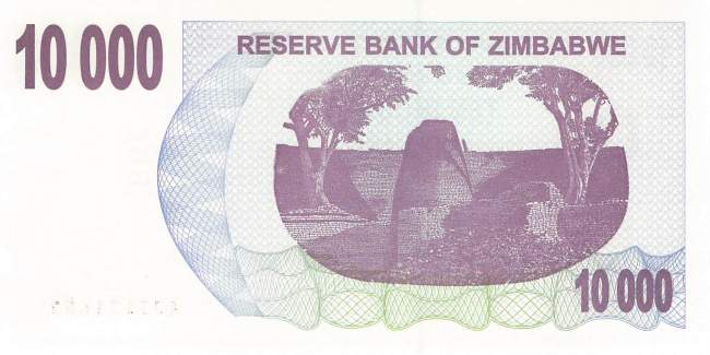 10000 Dollars Zimbabwe p.46b 2006